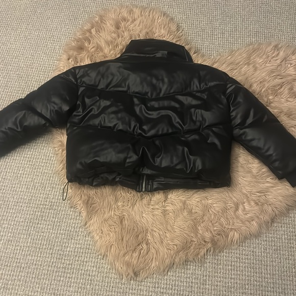 Rebecca Minkoff |Blk Oversized  Leather Full Zip Jacket Size M NWT!!! - Picture 10 of 15